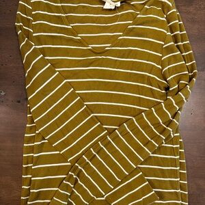 Mimi Maternity Olive  Fitted Ribbed Midi Dress